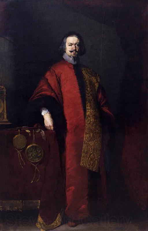 Bernardo Strozzi Portrait of a Knight Norge oil painting art